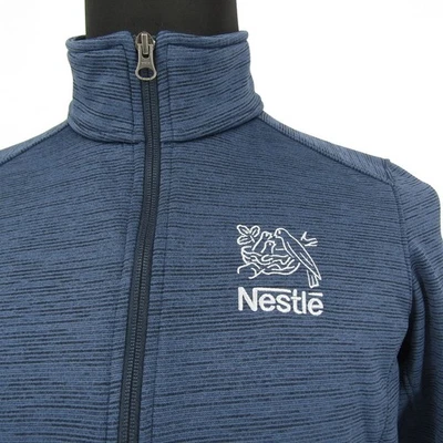 Port Authority Nestle Blue Full Zip Jacket Women's Medium Corporate Logo - Image 1 of 4