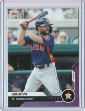 2020 Topps Now Road to Opening Day JOSE ALTUVE Purple Houston Astros 10/25