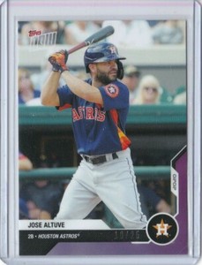 2020 Topps Now Road to Opening Day JOSE ALTUVE Purple Houston Astros 10/25