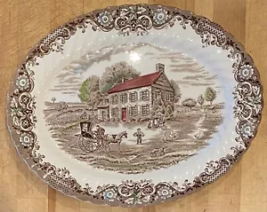Johnson Brothers Heritage Hall Oval Serving Platter 12" England - Picture 1 of 5