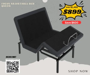 Adjustable Bed in Queen size - 50% off! Last Stock – Don’t Miss Out! - Picture 1 of 13