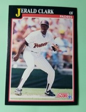 1991 Score San Diego Padres Baseball Card #242 Jerald Clark