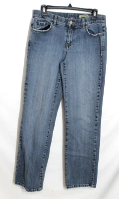 Pantalones de mezclilla STAMP 10 talla 10 azul medio pierna recta diseño de 5 bolsillos clásicos Foto 1 de 4