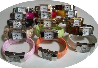 Relojes brazalete brazalete para mujer con esfera numérica roja, verde, púrpura, marrón, negro, naranja Foto 1 de 4
