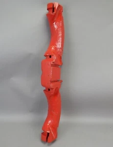 Yugo cabeza buey primitivo teamster madera tallada a mano canadiense antiguo Nueva Escocia - Imagen 1 de 4