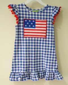 NWT Classic Whimsy Appliqued Flag Dress Girl's Size 6 - Picture 1 of 1