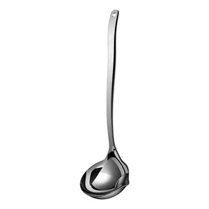 Stainless Steel Soup Fat Oil Separator Ladle Skimmer Filter Long Handle Spoon - Picture 1 of 12