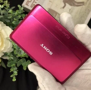 Sony Cyber-Shot DSC-TX9/TX9C 12.2MP CMOS Vintage Digital Camera Rose Red English - Picture 1 of 9