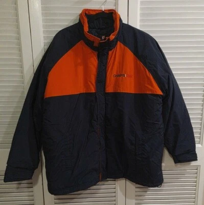 Ralph Lauren Chaps Winter Jacket, Orange/Navy Blue Colorblock, Men’s XL - Image 1 of 4