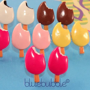 PENDIENTES DE HELADO FUNKY LINDOS KITSCH RETRO GOLOSINA KAWAII COMIDA CHATARRA DIVERSIÓN REFRIGERIO GENIAL - Imagen 1 de 6