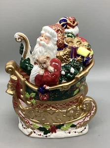Holiday Time~Santa Cookie Jar~#J273934~Pre-owned - Picture 1 of 12