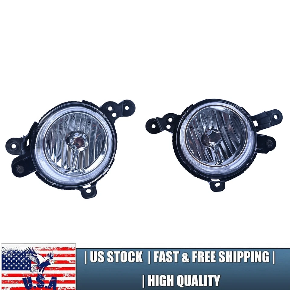 Par de conjunto de lâmpada de neblina LH + RH compatível com 2014-2016 Kia Soul - Imagem 1 de 4