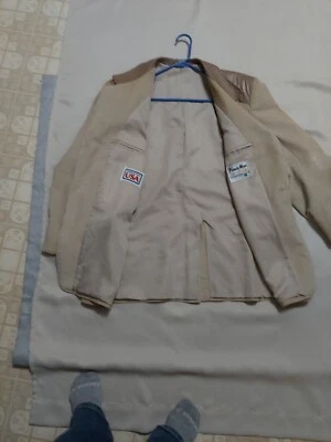 Vintage Pioneer Wear Corduroy Mens Western Blazer With Leather Accents - Image 1 of 4