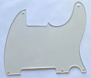 Gitarre Schlagbrett für Esquire Vintage Tele 5 Loch Rohling Klar Transparent - Bild 1 von 4