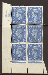 21/2d hellblau Zylindersteuerung L42 99 Dot Perf 5 (E/I) UNMONTIERT NEUWERTIG/MNH - Bild 1 von 1