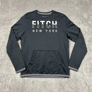 Sudadera De Colección Abercrombie Fitch Cuello Redondo Para Hombre Grande Deletreada Bordada - Imagen 1 de 7