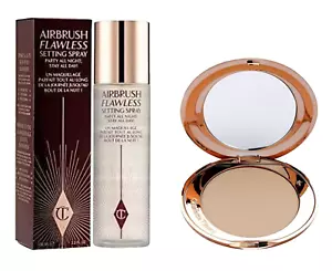 Charlotte Tilbury Airbrush Flawless Set: Powder Medium/2 + 100ml Spray RRP £70 - Picture 1 of 1