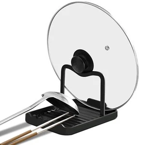 Löffelhalter und Topfdeckelhalter, Edelstahl, Küchenutensilienauflage, Schaber... - Bild 1 von 8