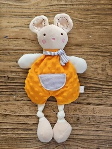 Baby Soft Toys 2019 Plush Mouse Crinkle Ears Knotted Security Toy Comforter - Picture 1 of 4