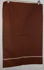 Bügelfrei Perkal Braun Standard Kissenbezug Hellbraun Akzent Made in USA VINTAGE - Bild 1 von 3