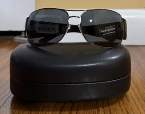 Polo Ralph Lauren Sunglasses Men OPH3042 Black Lens Blue Frames Yellow NWT  - Picture 1 of 16