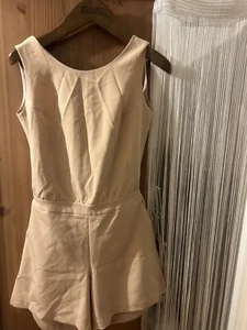 Made Of Emotion Jumpsuit Open Back Beige Size M - Picture 1 of 6