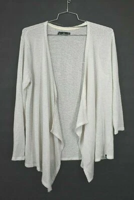 Volcom Womens Beige Open Front Drape Asymmetrical Textured Knit Cardigan XXL - Image 1 of 4