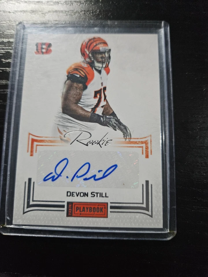 Devon Still 2012 Panini Playbook Rookie Silver Auto #32/140 Bengals RC - Image 1 of 2