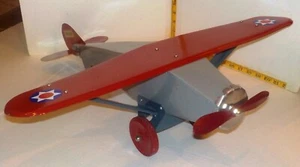 Steelcraft U. S. Mail Plane Handbuilt "REPLICA" Vintage Toy Airplane 23" x 24" - Picture 1 of 12