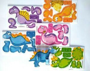 3D DINOSAUR Puzzles Childrens Kids Boys Party Bag Fillers Toys Choose Quantity