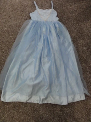GIRLS BLUE CINDERELLA TYPE PRINCESS BLUE & WHITE COSTUME DRESS SIZE 130CM (7-8) - Image 1 of 4