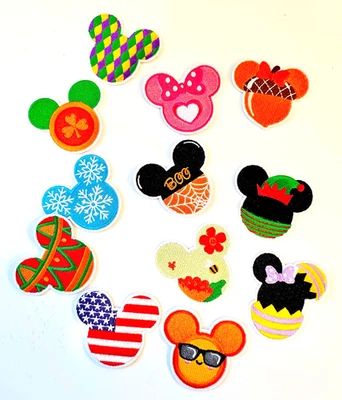 Mickey Mouse Patches Seasonal Variety Embroidered Iron-On Variety Accessory - Image 1 of 4