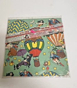 CLEO SUPER FRIENDS COATED HEAVYWEIGHT WRAPPING - DC COMICS 1980 - NEW OLD STOCK - Picture 1 of 6