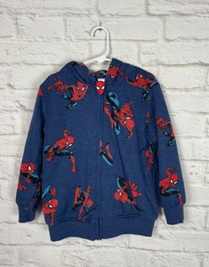 MARVEL Spiderman Youth Boys Full Zip Hoodie Size 6 - Picture 1 of 3