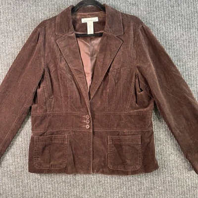 VTG Jones New York Sport XL Brown Corduroy Blazer Jacket 90s Preppy Quiet Luxury - Image 1 of 4