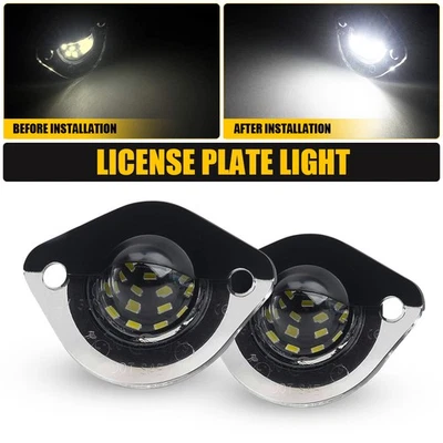 2X Para Mustang Ford 1994 1995-2004 Brillante Número de Repuesto Placa de Luz Foto 1 de 4