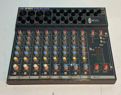 **Vintage Soundcraft Spirit Folio Lite 12 Input Mixer** 92625 M0209 006 - Image 1 of 4