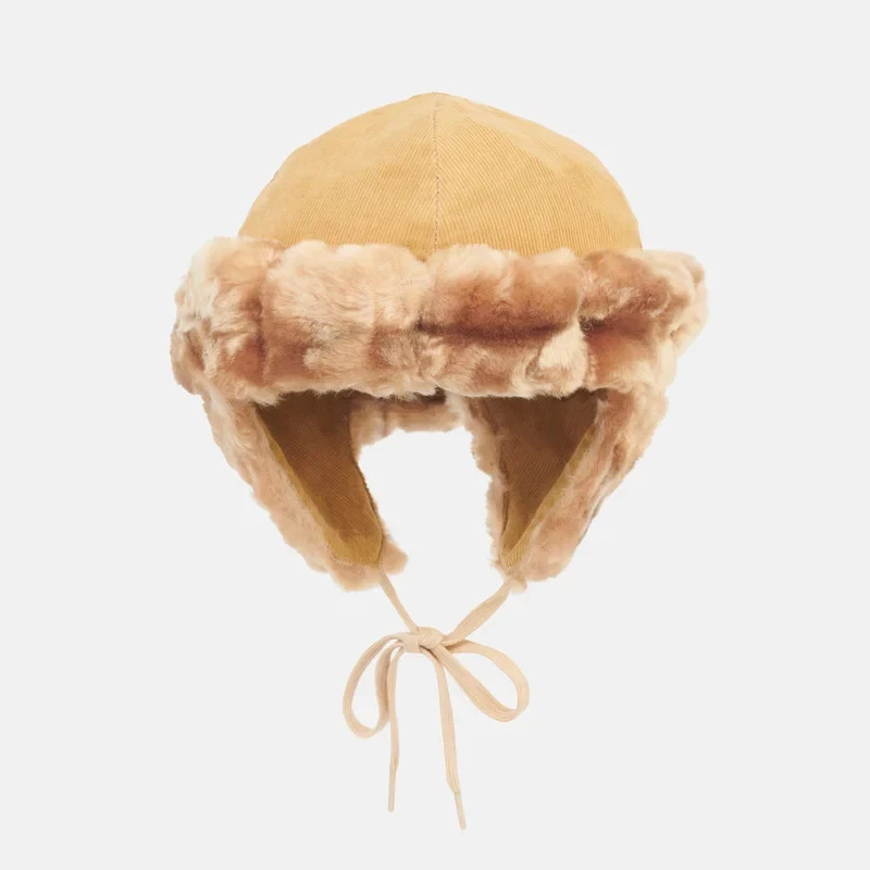 Sombrero ruso de piel sintética para bebé minimink marrón chocolate Foto 1 de 1