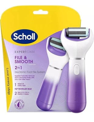 Scholl ExpertCare 2-in-1 File & Smooth. Dual Speed Pedi Electric Foot File BNS - Image 1 of 4