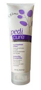 GENA PEDI CURE con crema trattamento piedi lozione menta piperita e lavanda 8,5 fl oz - Foto 1 di 3