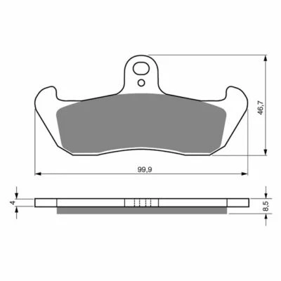 Front Sintered Brake Pads Fit HUSQVARNA XC500 1987 1988  - Image 1 of 3