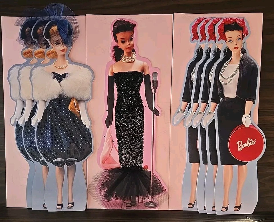 Hallmark Barbie 8 Greeting Cards Glamour Dream Collection  w Envelopes 1994 LOT - Image 1 of 4