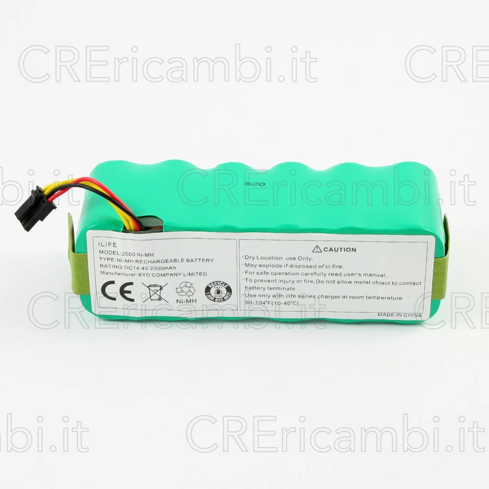 Batteria iLife 2000 NiMH Compatibile Aspirapolvere Robot Briciola ARIETE - Immagine 1 di 1