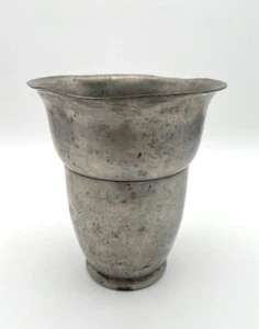 Zinn Vase oder Becher - Meews & Zoon Denhaag Holland - Zinnbecher 14 cm Höhe - Picture 1 of 6