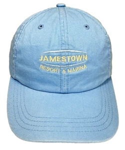 Jamestown Resort & Marina Baseball Cap Men's One Size Blue Cotton Strapback Hat - Picture 1 of 7