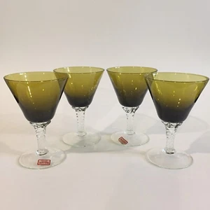 Norleans Kristall Made In Italy Martini Gläser Mundgeblasen Set (4) - Bild 1 von 8