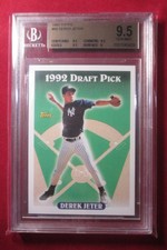 Derek Jeter 1993 Topps rookie card PSA 10 BECKETT 9.5  HOF YANKEES