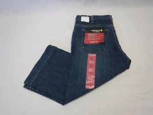 Carhartt Damengröße 6 Cropped Jeans neu mit Etikett Taille 30 Zoll Schrittlänge 19 Zoll - Bild 1 von 10
