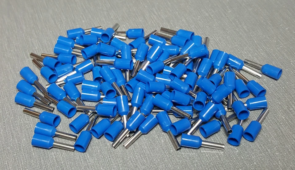 25/50/100Pcs E1508 16AWG 1.5mm² BLUE Insulated Ferrule Bootlace Terminals Crimp - image 1 of 1