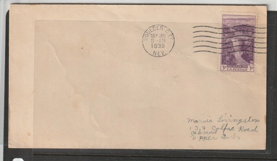 1935 Boulder Dam U.S. First Day of Issue   Scott # 774  @ - Image 1 of 1